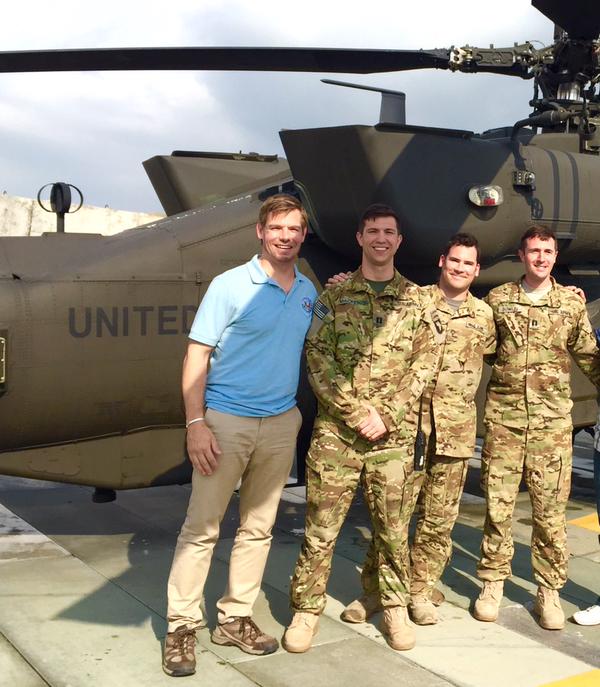 Rep. Swalwell with U.S. Army troops stationed at Camp Chapman in Khost, Afghanistan