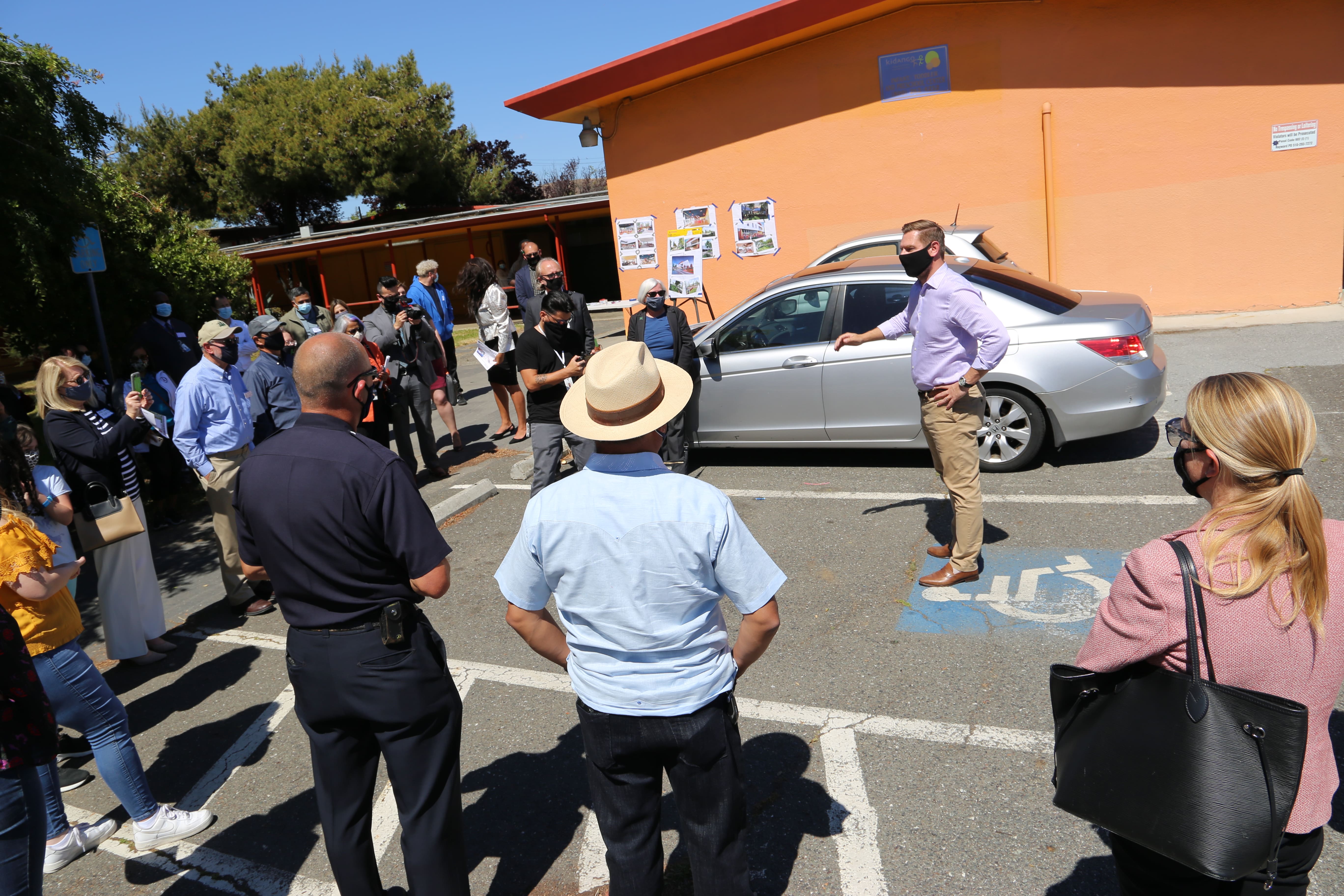 Rep. Swalwell at Stack Center site in Hayward