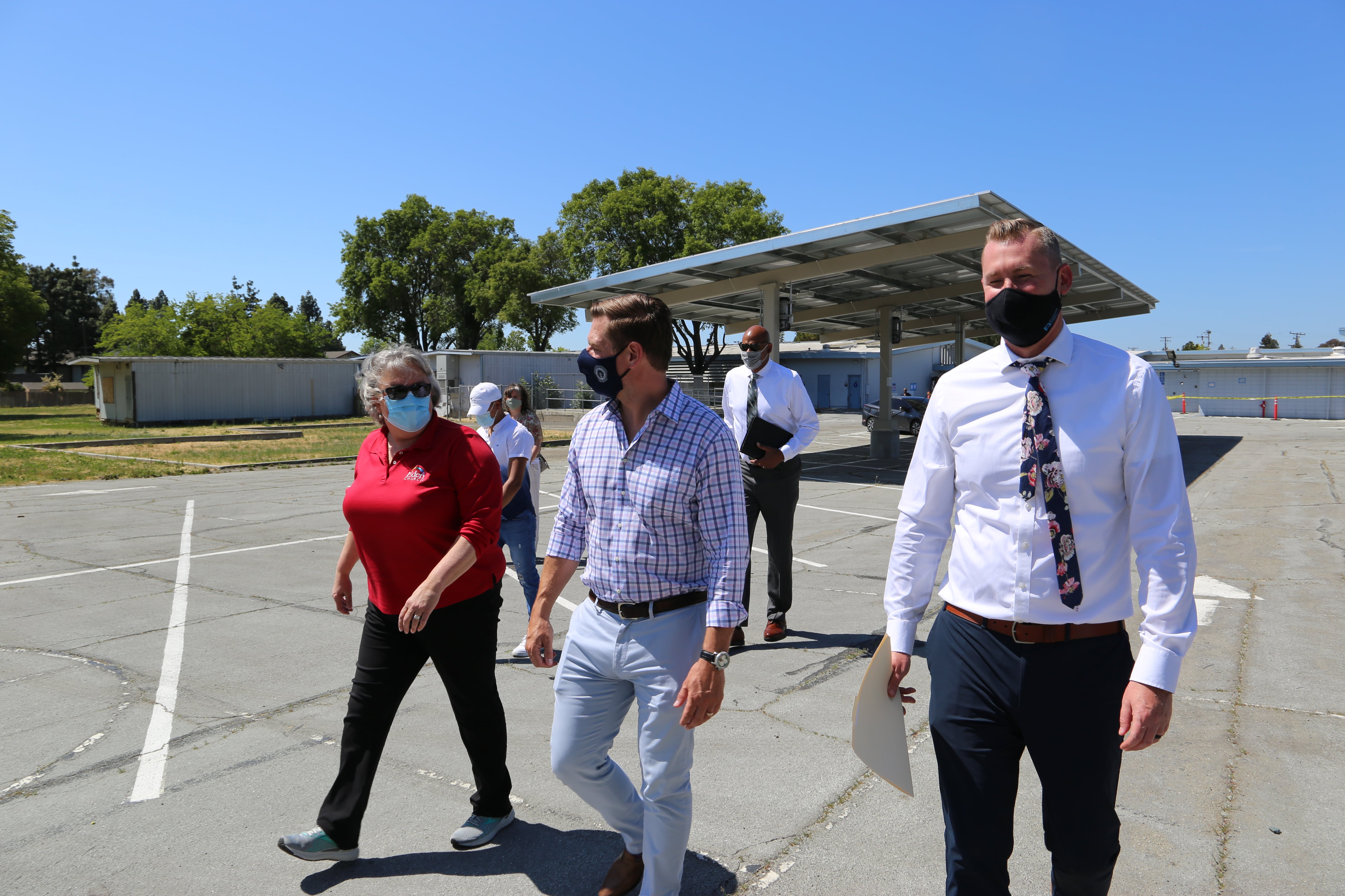 Rep. Swalwell at Covenant House California Hayward Village site